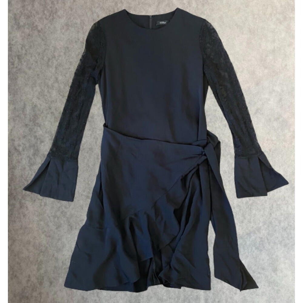 Goen.J Carrie Lace Dress Womens Size 8 Knee Length A Line Lace Sleeves $636